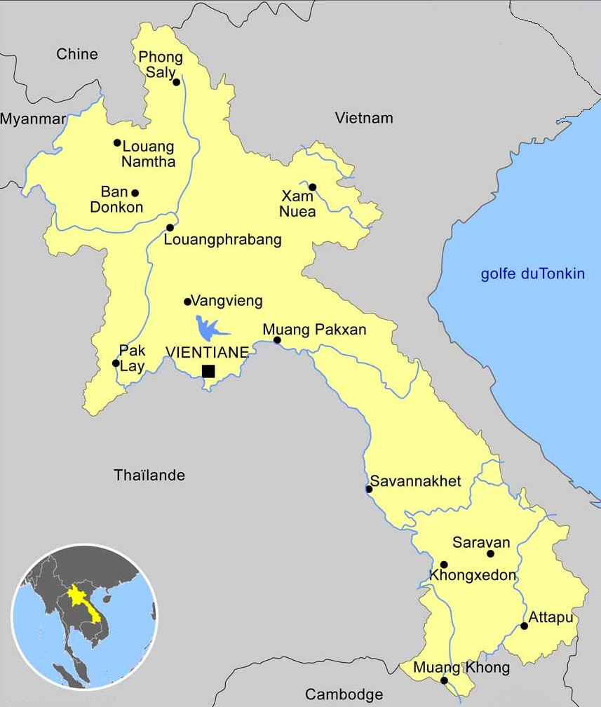 carte Laos